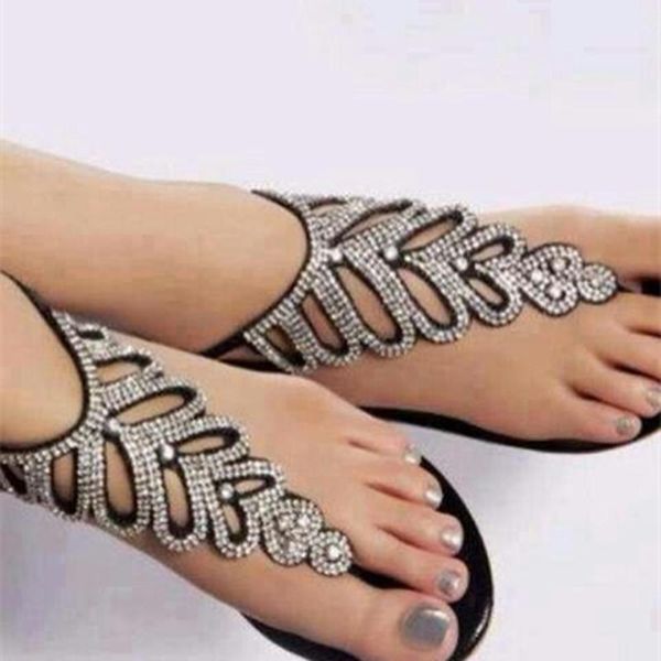 ladies bling crystal heart thong toe sandals fashion leafs shape rhinestone flat t-strap beach sandalias, Black
ladies bling crystal heart thong toe sandals fashion leafs shape rhinestone flat t-strap beach sandalias, Black