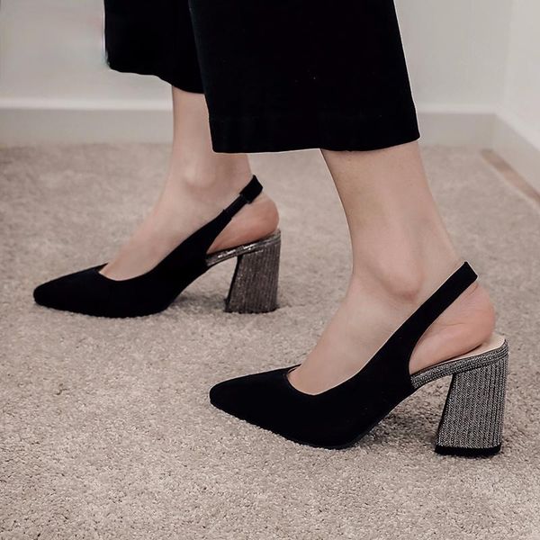 dress shoes women pumps summer high heels brand woman party slingback pointed toe buckle strap female plus size, Black
dress shoes women pumps summer high heels brand woman party slingback pointed toe buckle strap female plus size, Black