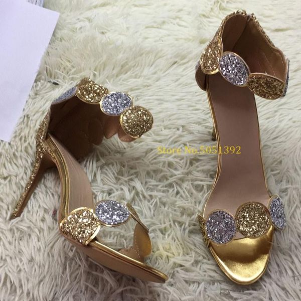glitter sandals zipper stiletto high heels cover heel sequined cloth ankle strap bling round shoes ladies runway dress, Black
glitter sandals zipper stiletto high heels cover heel sequined cloth ankle strap bling round shoes ladies runway dress, Black