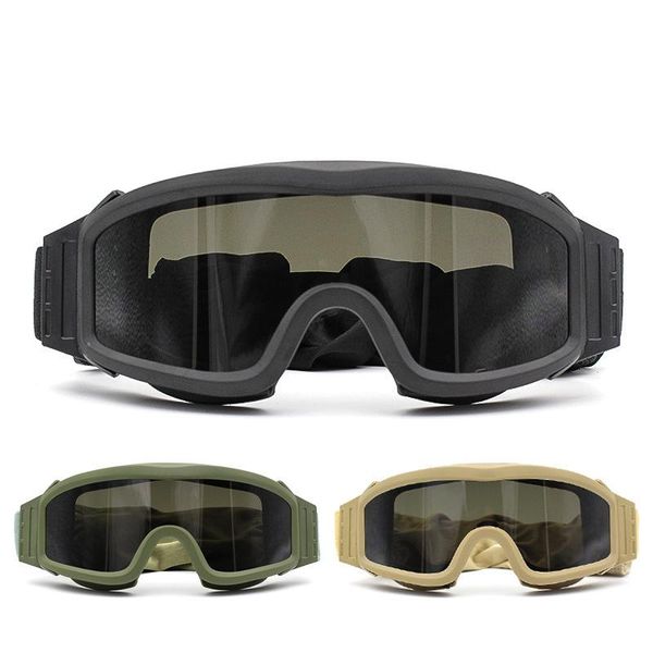 outdoor eyewear military tactical goggles shooting glasses motorcycle windproof paintball cs wargame 3 lens -40
outdoor eyewear military tactical goggles shooting glasses motorcycle windproof paintball cs wargame 3 lens -40