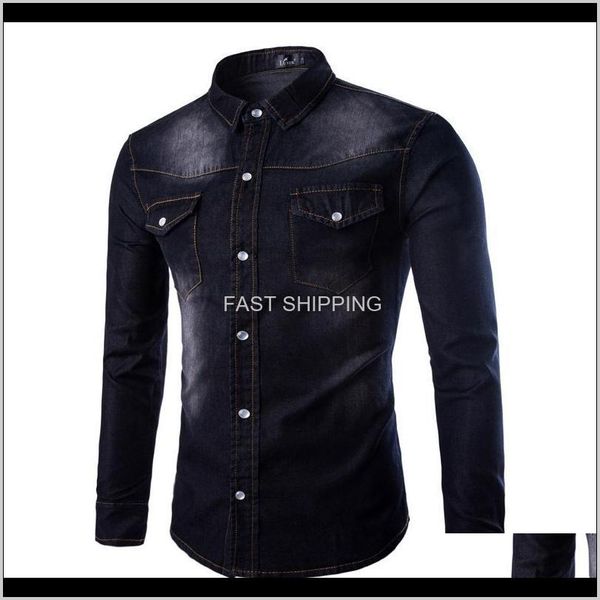 apparel clothing mens shirts denim spring autumn fashion double pocket solid casual slim fit homme 9y5yl, White;black
apparel clothing mens shirts denim spring autumn fashion double pocket solid casual slim fit homme 9y5yl, White;black