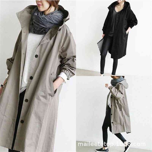 new large women's wear korean version slim windbreaker fat mm medium length 200kg loose coat, Tan;black
new large women's wear korean version slim windbreaker fat mm medium length 200kg loose coat, Tan;black