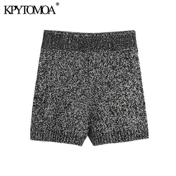 women chic fashion twisted knitted shorts mid elastic waist female s mujer 210420, White;black
women chic fashion twisted knitted shorts mid elastic waist female s mujer 210420, White;black