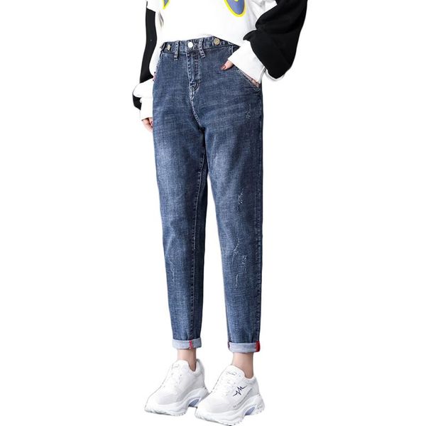 women's pants & capris women jeans loose harem 2021 spring high waist straight daddy radish tide plus size nine points, Black;white
women's pants & capris women jeans loose harem 2021 spring high waist straight daddy radish tide plus size nine points, Black;white