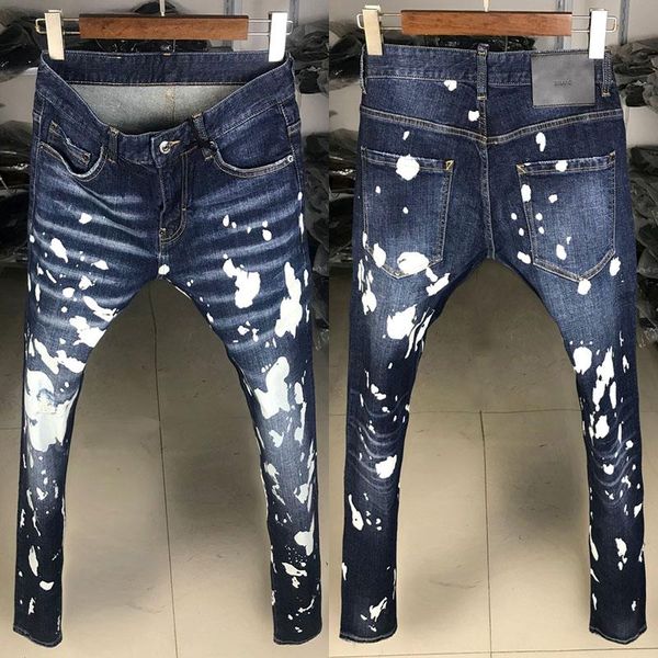 men's jeans american street style fashion men retro blue elastic slim fit ripped splashed designer hip denim punk pants
men's jeans american street style fashion men retro blue elastic slim fit ripped splashed designer hip denim punk pants
