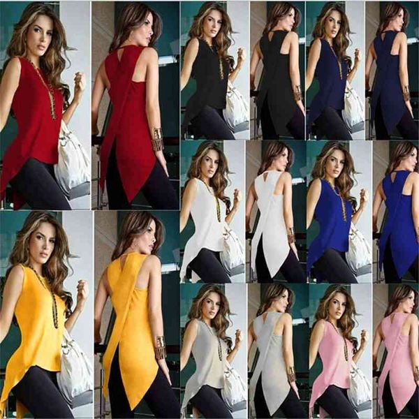 70% off outlet online summer women tank black o-neck sleeveless modis irregular crossover back party casual solid long, White
70% off outlet online summer women tank black o-neck sleeveless modis irregular crossover back party casual solid long, White