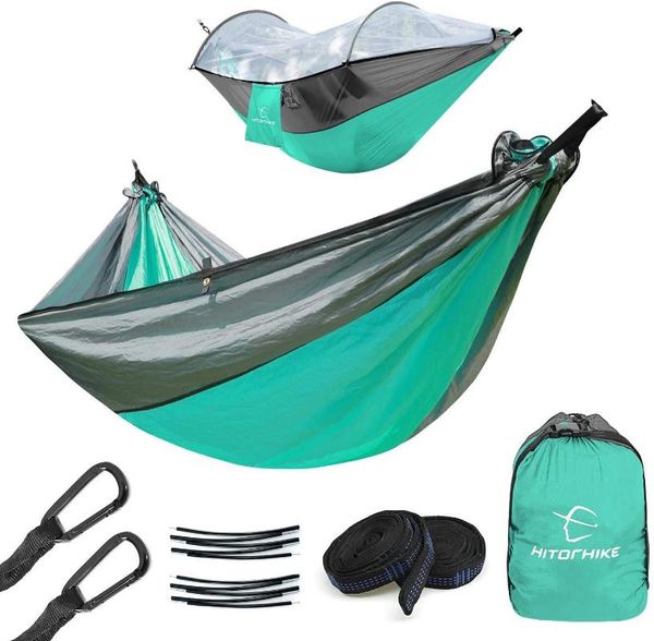 hitorhike 1-2 person outdoor mosquito net parachute hammock camping hanging sleeping bed swing portable double chair tents and shelters
hitorhike 1-2 person outdoor mosquito net parachute hammock camping hanging sleeping bed swing portable double chair tents and shelters