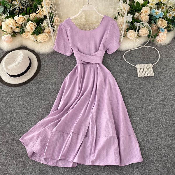 neploe backless dress women solid fashion o neck short sleeve ladies vestidos elegant lace up slim waist female dresses 1e034 210423, Black;gray
neploe backless dress women solid fashion o neck short sleeve ladies vestidos elegant lace up slim waist female dresses 1e034 210423, Black;gray