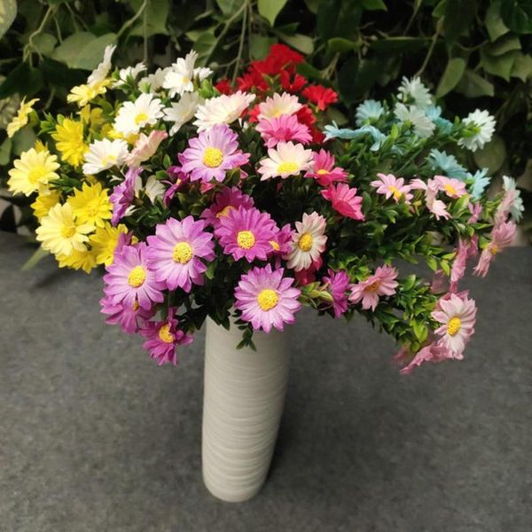 decorative flowers & wreaths 36cm small daisies wedding simulation bouquet artificial silk home garden window decoration modeling
decorative flowers & wreaths 36cm small daisies wedding simulation bouquet artificial silk home garden window decoration modeling