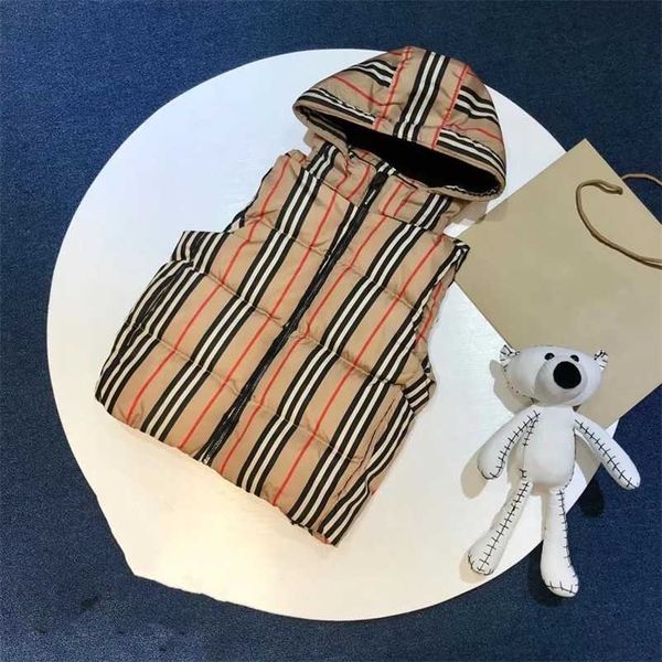 brand design children's vest down jacket thickened cotton warm vest hooded baby girl boy striped children's wear 211203, Camo
brand design children's vest down jacket thickened cotton warm vest hooded baby girl boy striped children's wear 211203, Camo