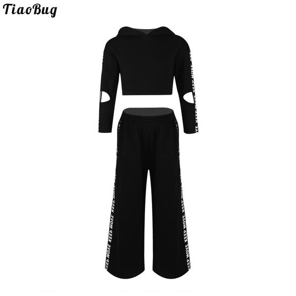running sets tiaobug 2pcs kids girls pure color sport suit hooded long sleeves hollow out crop and loose pants set spotwear, Black;blue
running sets tiaobug 2pcs kids girls pure color sport suit hooded long sleeves hollow out crop and loose pants set spotwear, Black;blue