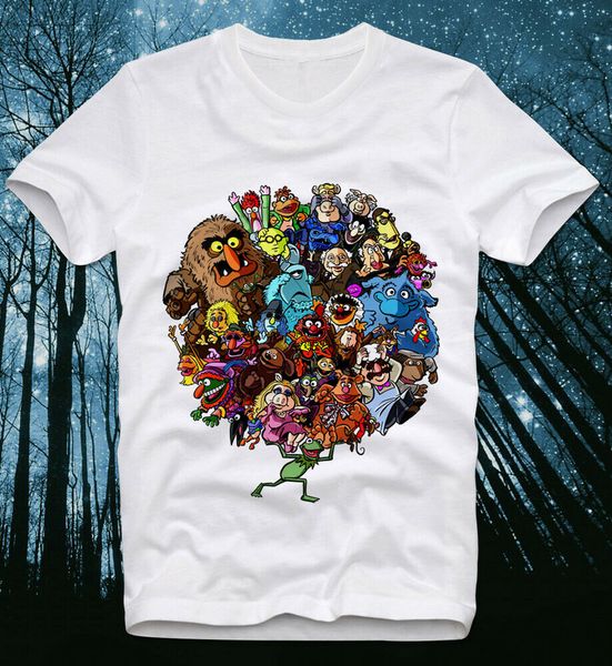 t-shirt muppet muppets show retro vintage kermit miss piggy bork beaker gonzo, White;black
t-shirt muppet muppets show retro vintage kermit miss piggy bork beaker gonzo, White;black