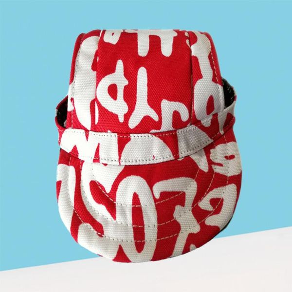 dog sports hat pet canvas baseball cap visor with ear holes for small size (red letters) apparel
dog sports hat pet canvas baseball cap visor with ear holes for small size (red letters) apparel