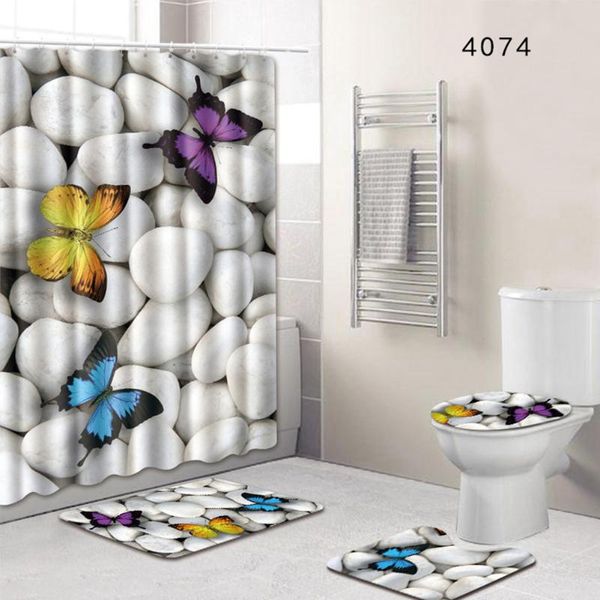 bath mats bathroom accesories shower curtain floor mat toilet seat four-piece set non-slip pedestal 7 patterns
bath mats bathroom accesories shower curtain floor mat toilet seat four-piece set non-slip pedestal 7 patterns