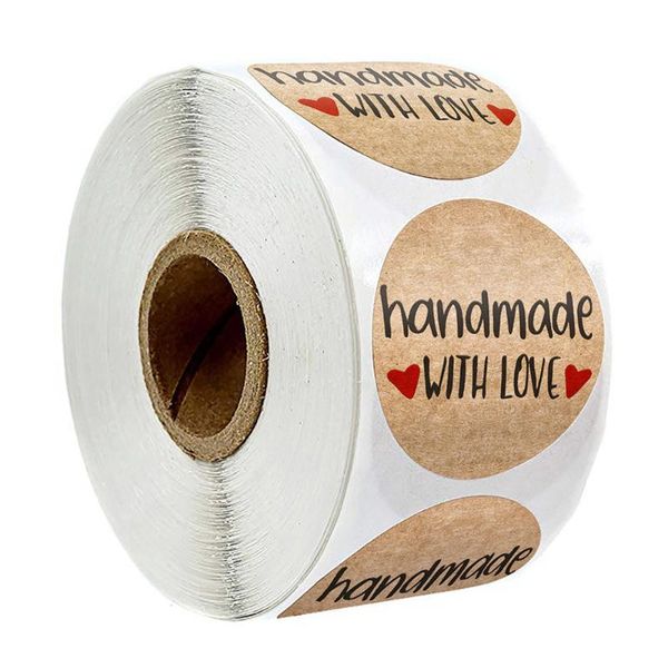 gift wrap 100-500pcs kraft paper label handmade circular self-adhesive baking party decoration wedding 1 inch sticker
gift wrap 100-500pcs kraft paper label handmade circular self-adhesive baking party decoration wedding 1 inch sticker