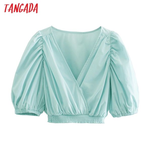 women retro solid romantic crop blouse half sleeve chic female shirt ce188 210416, White
women retro solid romantic crop blouse half sleeve chic female shirt ce188 210416, White
