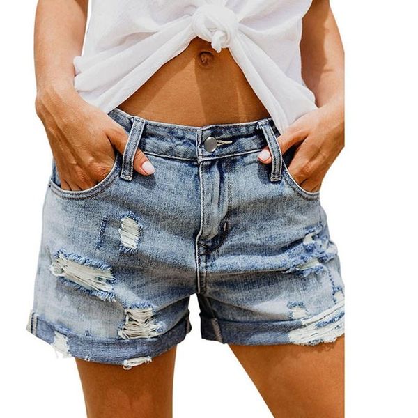 women's shorts 2021 summer women casual blue ripped female rolled cuff pockets denim button faded plus size, White;black
women's shorts 2021 summer women casual blue ripped female rolled cuff pockets denim button faded plus size, White;black