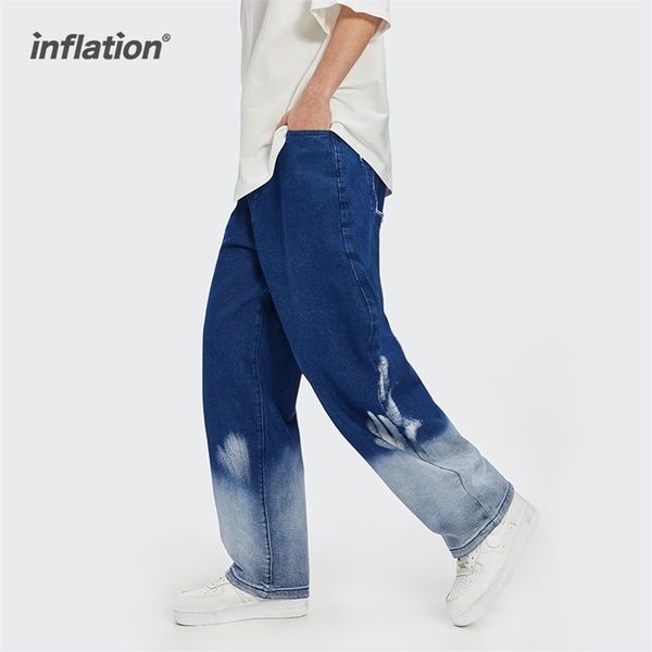 inflation men's stretch loose fit jeans denim pants streetwear blue straight 3622s21 210716
inflation men's stretch loose fit jeans denim pants streetwear blue straight 3622s21 210716