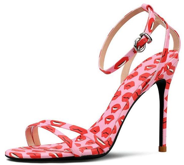 moraima snc summer open toe high heel shoes lip printed ankle strap woman pumps rome style cutouts dress heels sandals, Black
moraima snc summer open toe high heel shoes lip printed ankle strap woman pumps rome style cutouts dress heels sandals, Black