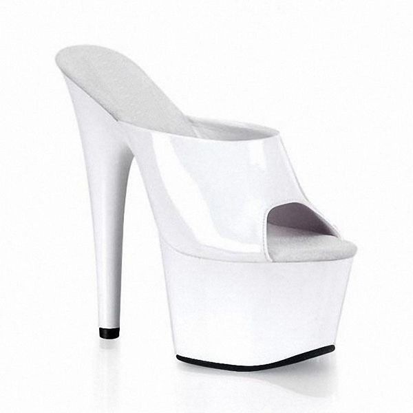 slippers concise patent leather thick platform super high heeled shoes 17cm elegant trend party women's fine heel novelty, Black
slippers concise patent leather thick platform super high heeled shoes 17cm elegant trend party women's fine heel novelty, Black