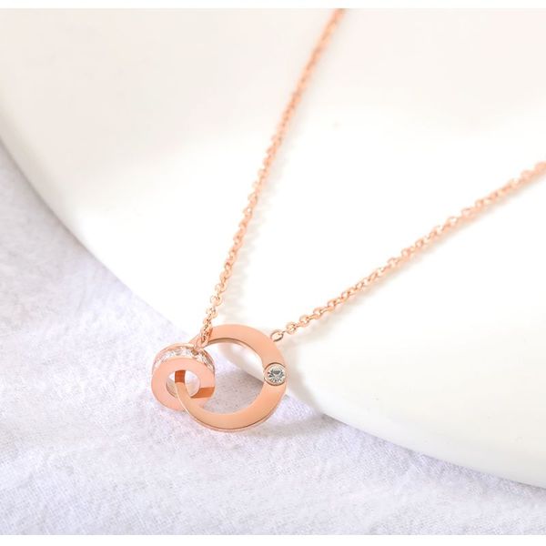 wholesale 2021 fashion brand necklace double link wedding party jewelry gift, Silver
wholesale 2021 fashion brand necklace double link wedding party jewelry gift, Silver