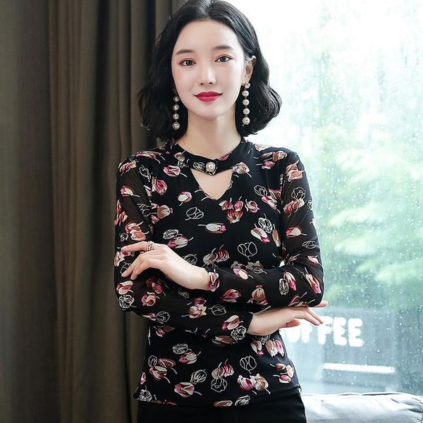 women blouse autumn style long sleeve shirt female large size dot slim mesh casual shirts floral print blouses women's &, White
women blouse autumn style long sleeve shirt female large size dot slim mesh casual shirts floral print blouses women's &, White