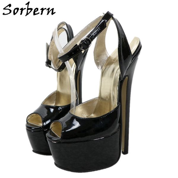 sorbern black shiny 20cm high heel dress shoes uk genuine leather slingback ankle strap open toe platform stilettos sharp arch
sorbern black shiny 20cm high heel dress shoes uk genuine leather slingback ankle strap open toe platform stilettos sharp arch