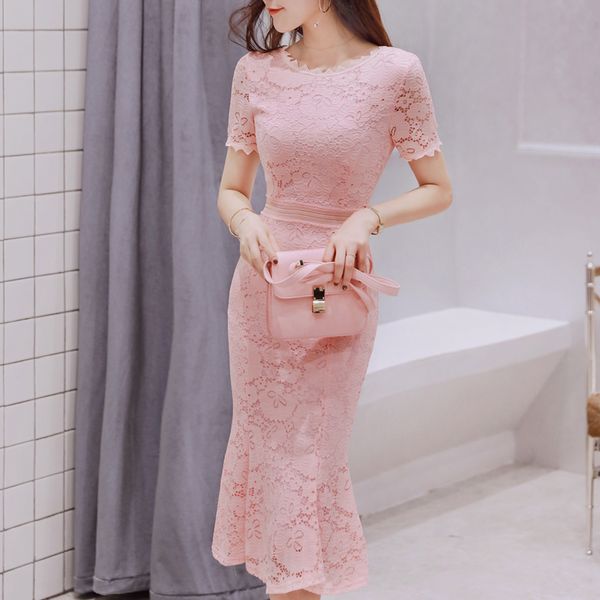2021 Lace Pink Dress Women O-neck Elegant Evening Party Formal Mid-Calf Mermaid Empire Short Sleeve Womens Black Summer Dresses, Hot white
2021 Lace Pink Dress Women O-neck Elegant Evening Party Formal Mid-Calf Mermaid Empire Short Sleeve Womens Black Summer Dresses, Hot white