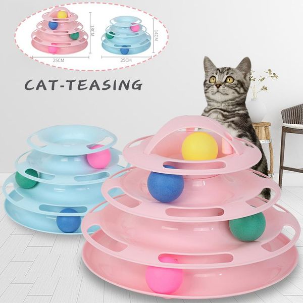cat toys three levels pet toy training amusement plate kitten tower tracks disc intelligence triple supplies
cat toys three levels pet toy training amusement plate kitten tower tracks disc intelligence triple supplies