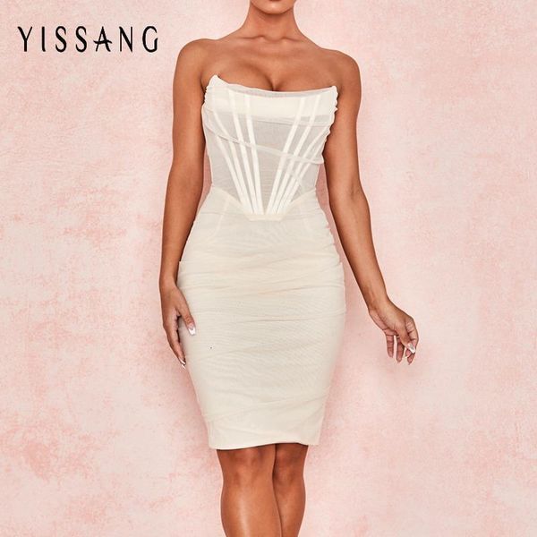 casual dresses yissang white strapless bandage mesh midi women off shoulder lined club party es summer elegant bodycon sun p5, Black;gray
casual dresses yissang white strapless bandage mesh midi women off shoulder lined club party es summer elegant bodycon sun p5, Black;gray
