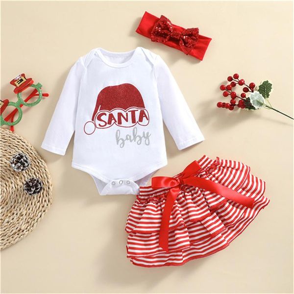 clothing sets little girls three piece suit christmas letter long sleeve romper and stripe short skirt & headband, 1-5years, White
clothing sets little girls three piece suit christmas letter long sleeve romper and stripe short skirt & headband, 1-5years, White