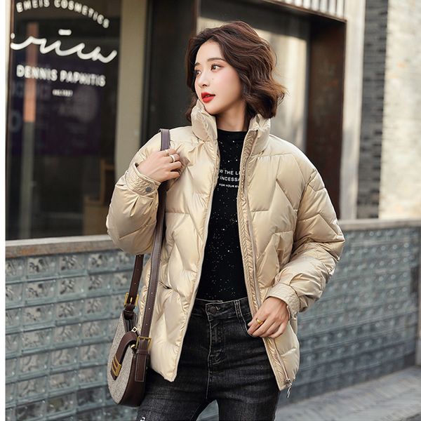 collar parker women's fashion stand-up collar thicken winter women's jacket pocket zipper simple khaki coat, Black
collar parker women's fashion stand-up collar thicken winter women's jacket pocket zipper simple khaki coat, Black