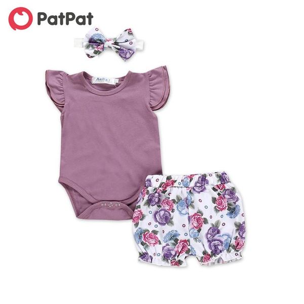 patpat 2021 summer 3-piece baby toddler girl ruffled bodysuit floral shorts and headband sets clothing, White
patpat 2021 summer 3-piece baby toddler girl ruffled bodysuit floral shorts and headband sets clothing, White