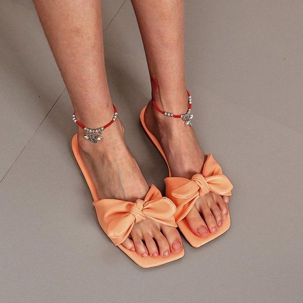 pure color lightweight ladies casual slippers trendy flat bow fashion sandals women summer#, Black
pure color lightweight ladies casual slippers trendy flat bow fashion sandals women summer#, Black
