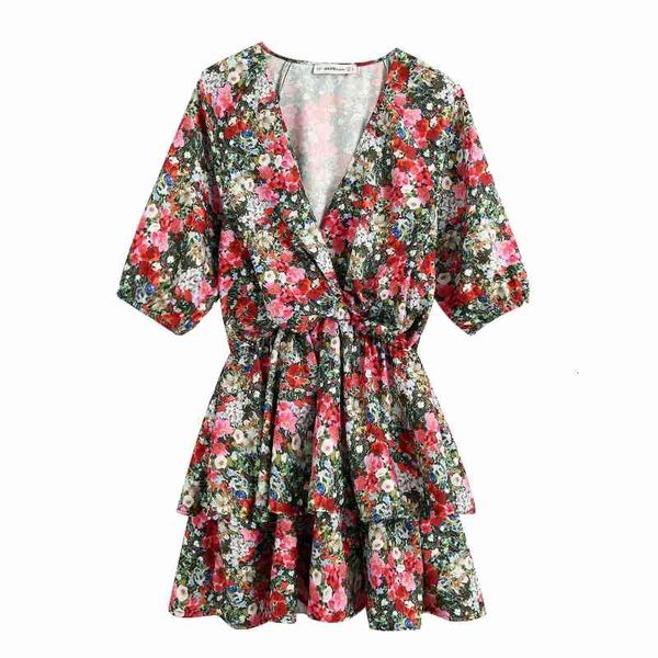 casual dresses women vintage v neck flower print cascading ruffles mini ladies elastic waist vestidos chic brand es ds3664, Black;gray
casual dresses women vintage v neck flower print cascading ruffles mini ladies elastic waist vestidos chic brand es ds3664, Black;gray