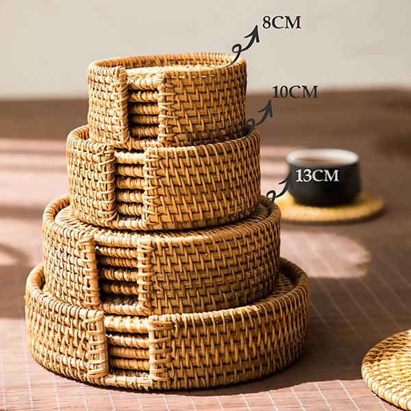 6pcs/ drink set for kungfu tea accessories round tableware placemat dish mat rattan weave cup pad diameter 8/10/13cm mats & pads
6pcs/ drink set for kungfu tea accessories round tableware placemat dish mat rattan weave cup pad diameter 8/10/13cm mats & pads