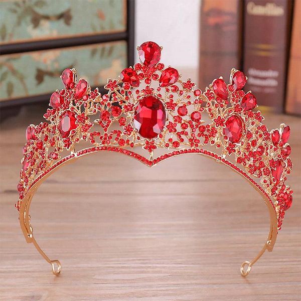 hair clips & barrettes luxury wedding bride jewelry accessories gold crystal rhinestone tiara and crown red teardrop diadem headpiece pagean, Golden;silver
hair clips & barrettes luxury wedding bride jewelry accessories gold crystal rhinestone tiara and crown red teardrop diadem headpiece pagean, Golden;silver