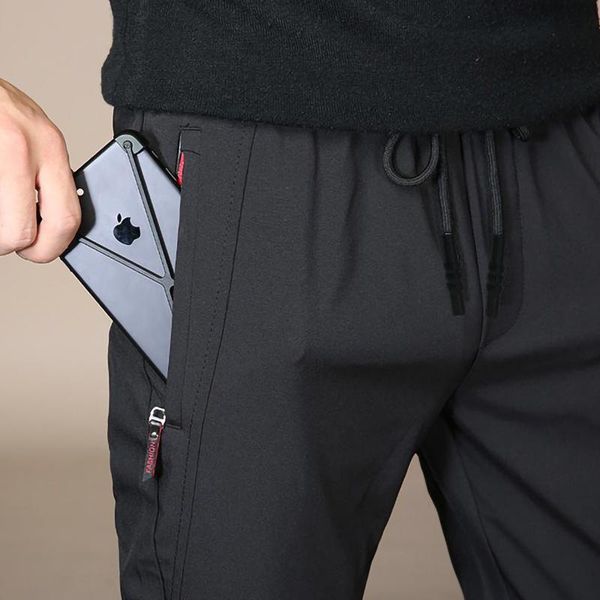 men's pants zipper pocket thin summer men breathable casual sport pencil office business, Black
men's pants zipper pocket thin summer men breathable casual sport pencil office business, Black