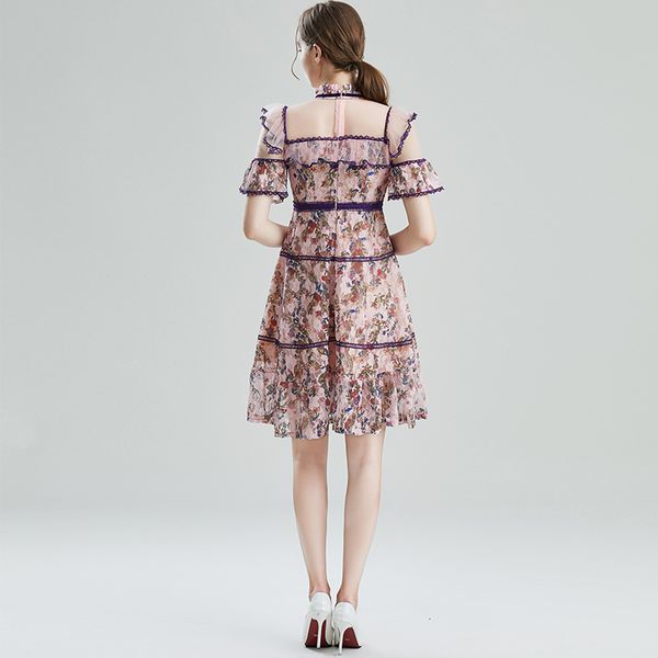 dresses runway summer fashion vintage short women lace flare sleeve patchwork ruffles mesh gorgeous floral print party es, Black;gray
dresses runway summer fashion vintage short women lace flare sleeve patchwork ruffles mesh gorgeous floral print party es, Black;gray
