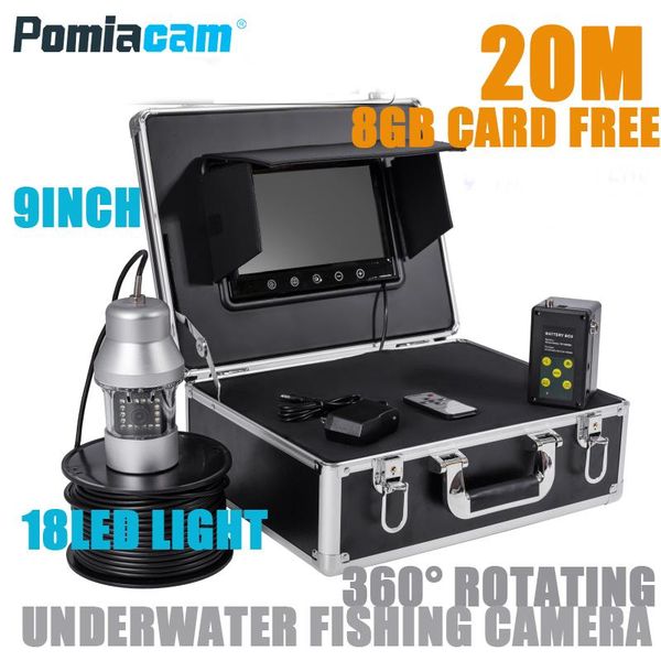 cameras f08a 20m 9" monitor hd underwater fishing camera 18pcs led fish finder 360 degree rotating video with 8g card
cameras f08a 20m 9" monitor hd underwater fishing camera 18pcs led fish finder 360 degree rotating video with 8g card
