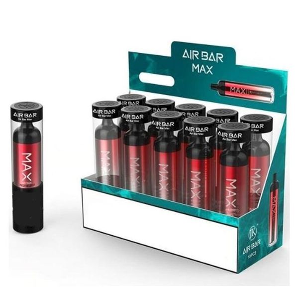 Air Bar Max Disposable Electronic Device E Cigarette Starter Kit Vaporizer 2000 Puffs 6.5ml 5% Capacity 1250mah Battery 10 color vs Bang xxl Puff Plus
Air Bar Max Disposable Electronic Device E Cigarette Starter Kit Vaporizer 2000 Puffs 6.5ml 5% Capacity 1250mah Battery 10 color vs Bang xxl Puff Plus