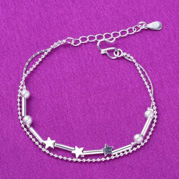 anklets 925 sterling silver simplicity star frosted beads chain anklet bracelet 20-25cm women party charm jewelry gifts, Red;blue
anklets 925 sterling silver simplicity star frosted beads chain anklet bracelet 20-25cm women party charm jewelry gifts, Red;blue