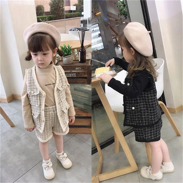 clothing sets girls' suit 2021 baby spring and autumn sleeveless shorts girls fashion two-piece, White
clothing sets girls' suit 2021 baby spring and autumn sleeveless shorts girls fashion two-piece, White