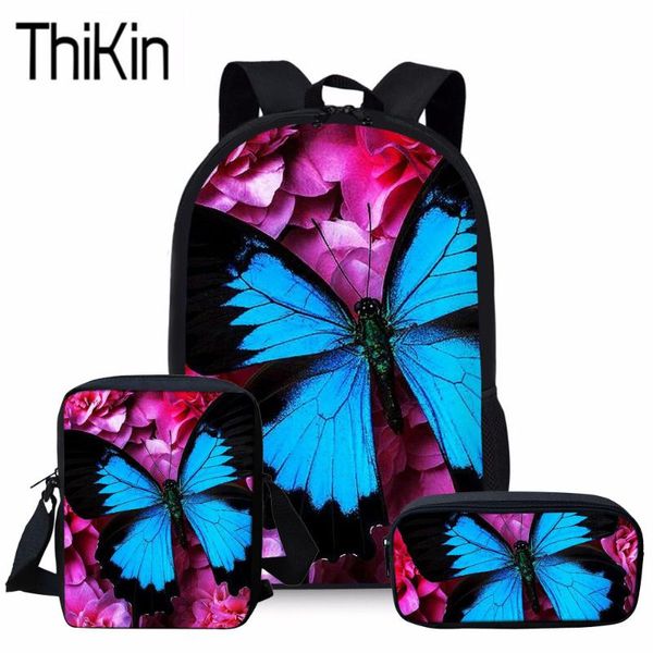 school bags for girls butterfly 3d printing bag kids 3pcs/set primary schoolbag children bookbag mochila
school bags for girls butterfly 3d printing bag kids 3pcs/set primary schoolbag children bookbag mochila