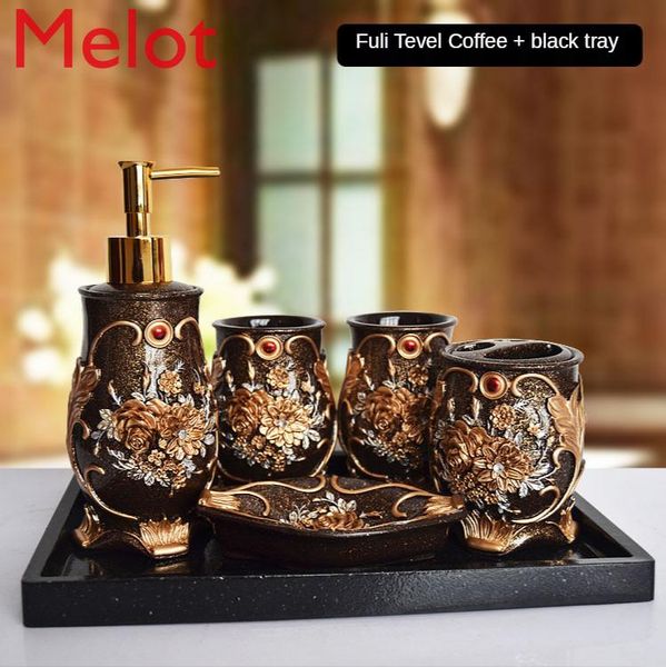 creative five-piece bathroom set with tray toothbrush holder gargle cup wedding supplies kit accessories bath accessory
creative five-piece bathroom set with tray toothbrush holder gargle cup wedding supplies kit accessories bath accessory
