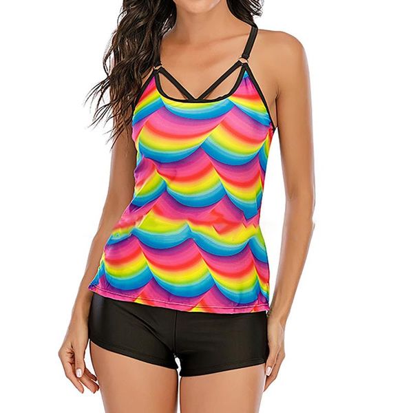 women's swimwear bikini set women casual strappy back tankini two piece swimsuits suit maillot de bain femme bañador mujer, White;black
women's swimwear bikini set women casual strappy back tankini two piece swimsuits suit maillot de bain femme bañador mujer, White;black