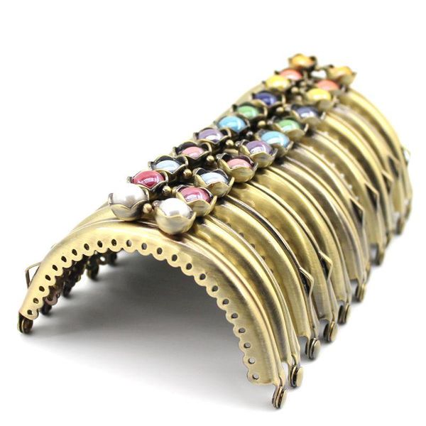 bag parts & accessories 5pcs 8.5cm lotus head beads antique bronze glossy metal purse frame handle for clutch handbag making kiss clasp, Black
bag parts & accessories 5pcs 8.5cm lotus head beads antique bronze glossy metal purse frame handle for clutch handbag making kiss clasp, Black