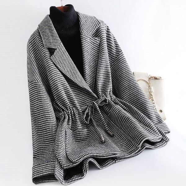 women's jackets europe and the united states latest spring blouse woolen jacket lapel tie-up fashion clothing, Black;brown
women's jackets europe and the united states latest spring blouse woolen jacket lapel tie-up fashion clothing, Black;brown