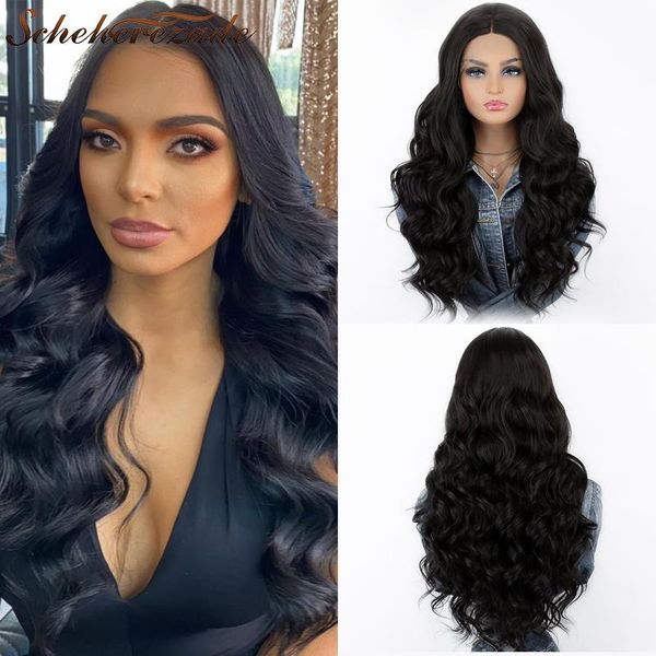 synthetic wigs scheherezade black body wave wig for women long lace front middle parting cosplay heat resistant fiber hair
synthetic wigs scheherezade black body wave wig for women long lace front middle parting cosplay heat resistant fiber hair