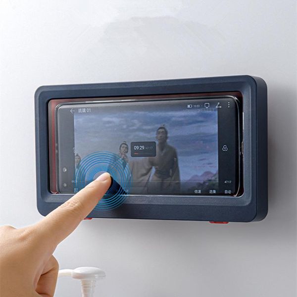 bathroom wall mount phone holder stand waterproof mobile hanging rack toilet shower box cell mounts & holders
bathroom wall mount phone holder stand waterproof mobile hanging rack toilet shower box cell mounts & holders